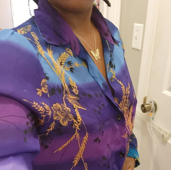 Floral Printed Blouse - Picture 3 of 4